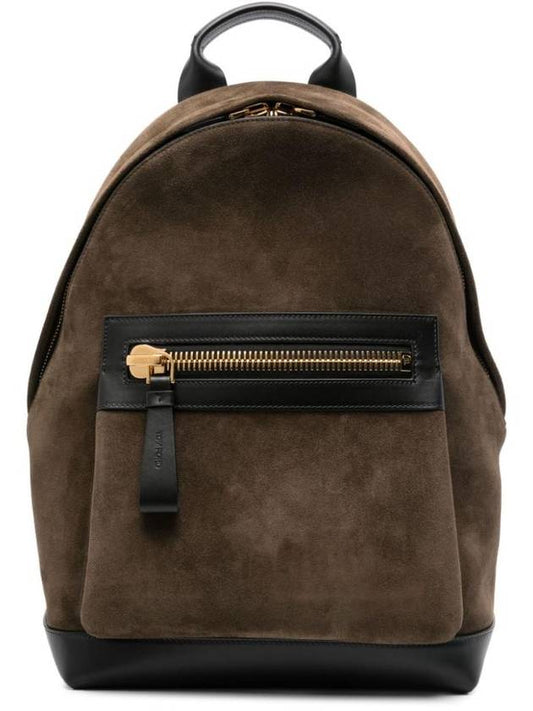 Suede leather backpack H0397LCL323G - TOM FORD - BALAAN 1