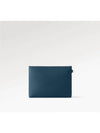 Takeoff Leather Pouch Bag Blue - LOUIS VUITTON - BALAAN 6