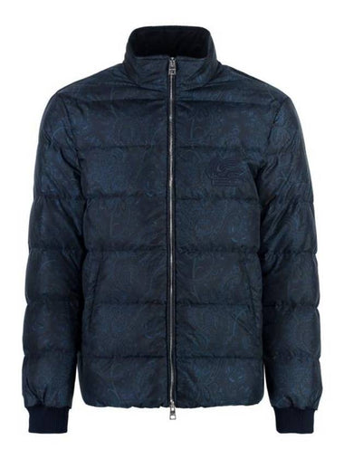 Paisley Print Padded Jacket Navy - ETRO - BALAAN 1