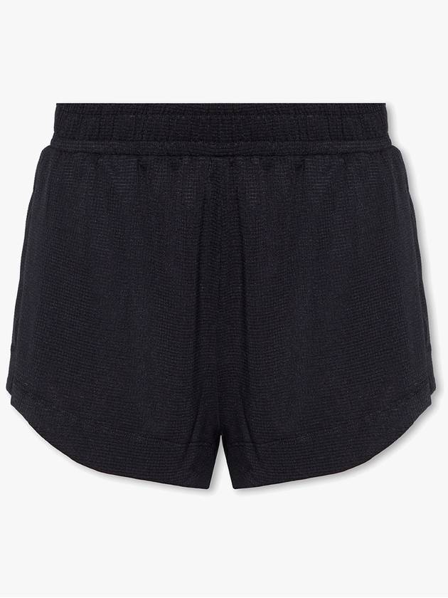 Ganni Shorts With Logo, Women's, Black - GANNI - BALAAN 1