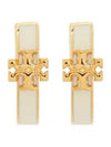 Women's Kira Huggie Hoop Earrings White - TORY BURCH - BALAAN 1