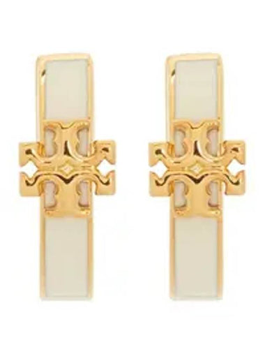 Women's Kira Huggie Hoop Earrings White - TORY BURCH - BALAAN 1