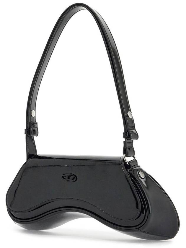 Glossy PU Play Cross Bag Black - DIESEL - BALAAN 4