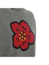 22FW Women's Flower Logo Wool Knit Gray 2PU344 3LD 96 - KENZO - BALAAN 4