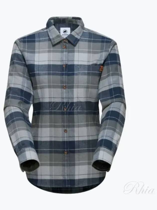 Trovat Check Long Sleeve Shirt Steel Navy - MAMMUT - BALAAN 2