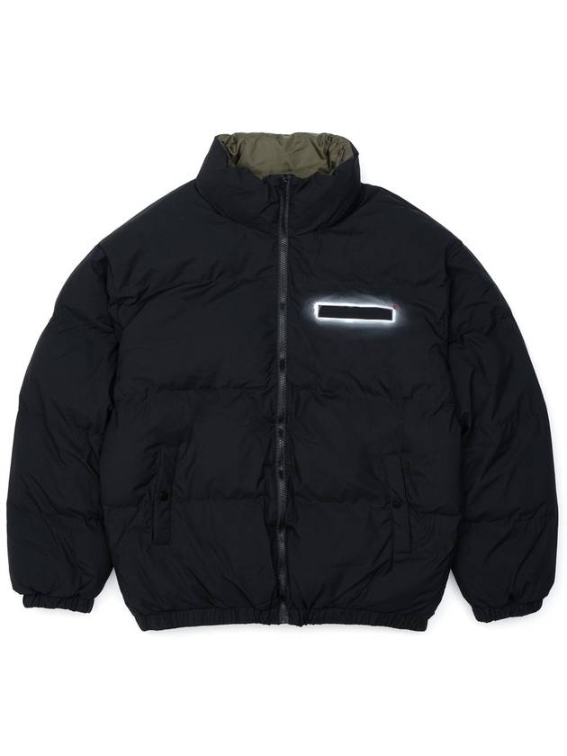 BBD Empty Sprayed Logo Padding Jacket Black - BLACKBLOND - BALAAN 3