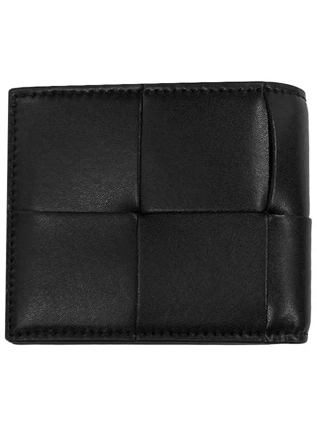 Men's Intrecciato Half Wallet Black - BOTTEGA VENETA - BALAAN 9