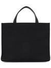 Logo Print Tote Bag Black - SALVATORE FERRAGAMO - BALAAN 4