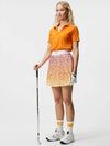 SS23 Golf Short Sleeve Sadini Seamless Polo SADINE SEAMLESS POLO Russet Orange - J.LINDEBERG - BALAAN 3