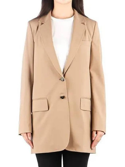 Women's Anta Single Breasted Jacket Camel - MAX MARA - BALAAN 2