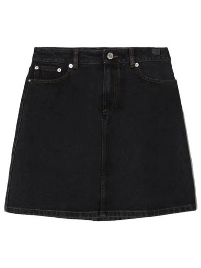 Women's Standard Denim A-Line Skirt Black - A.P.C. - BALAAN 2