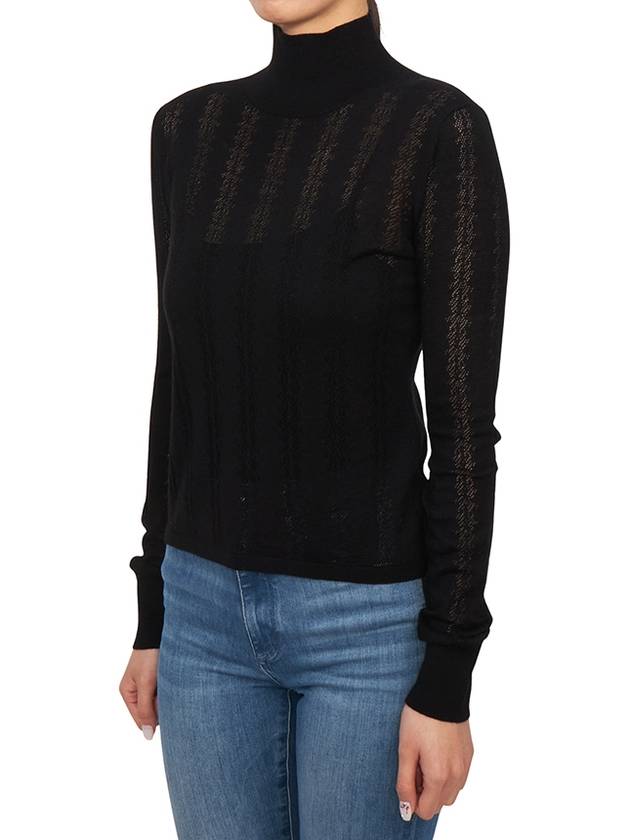 Zenica High Neck Knit Top Black - MAX MARA - BALAAN 3