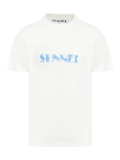 Big Logo Print Short Sleeve T-Shirt White - SUNNEI - BALAAN 2