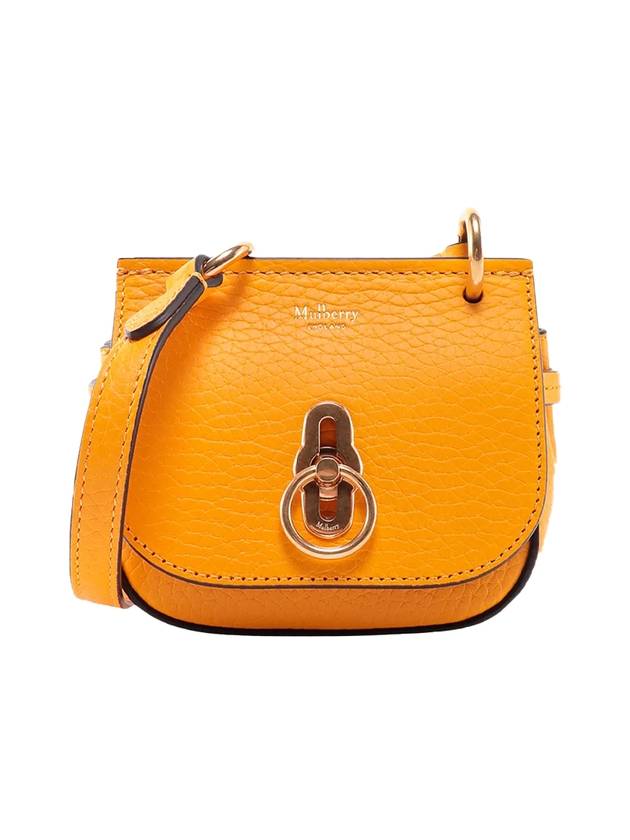 Micro Amberley Leather Cross Bag Yellow - MULBERRY - BALAAN 1