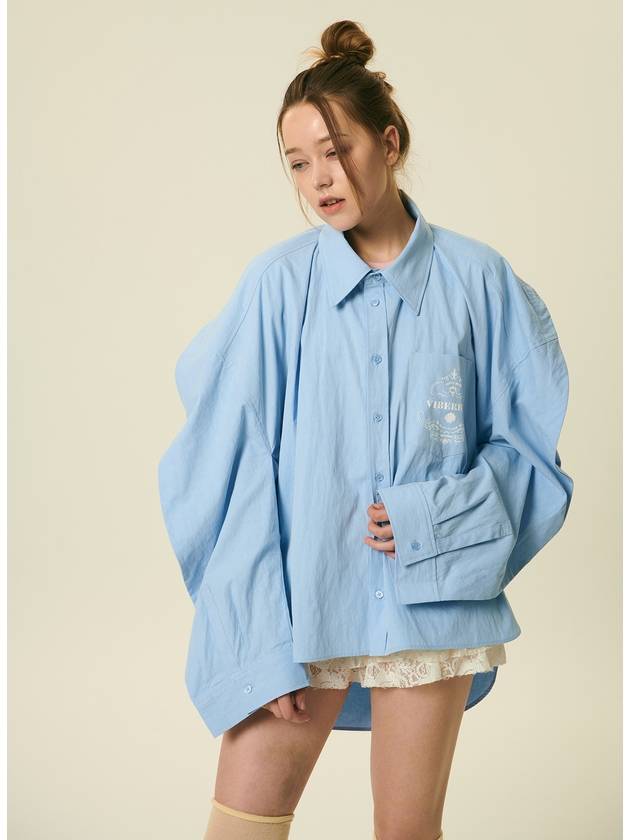 24 Women's Veronica Loose Shirt_Sora - VIBEREEN - BALAAN 5