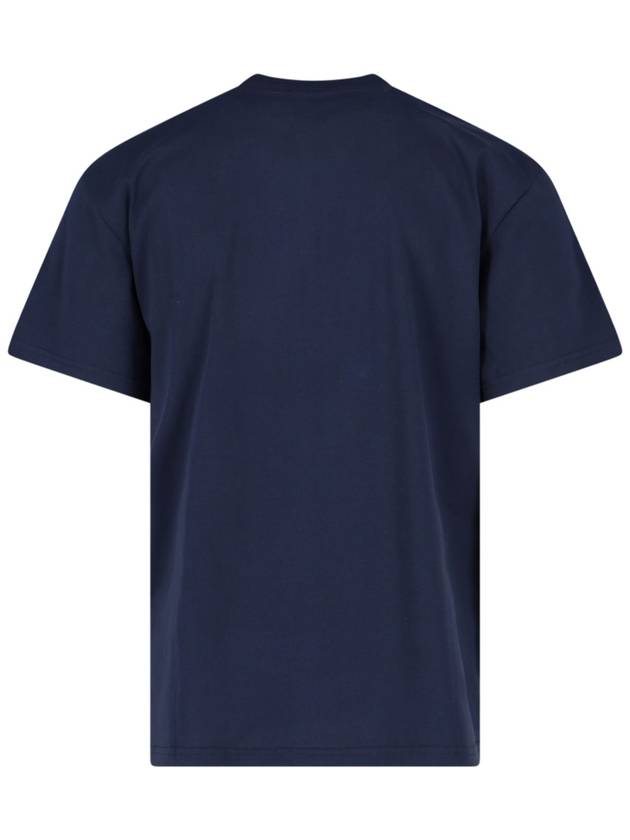 Anchor Patch Cotton Short Sleeve T-Shirt Navy - JW ANDERSON - BALAAN 4