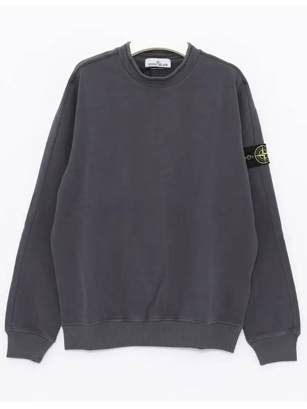 Stretch Cotton Fleece Mock Turtleneck Sweatshirt Lead - STONE ISLAND - BALAAN 3