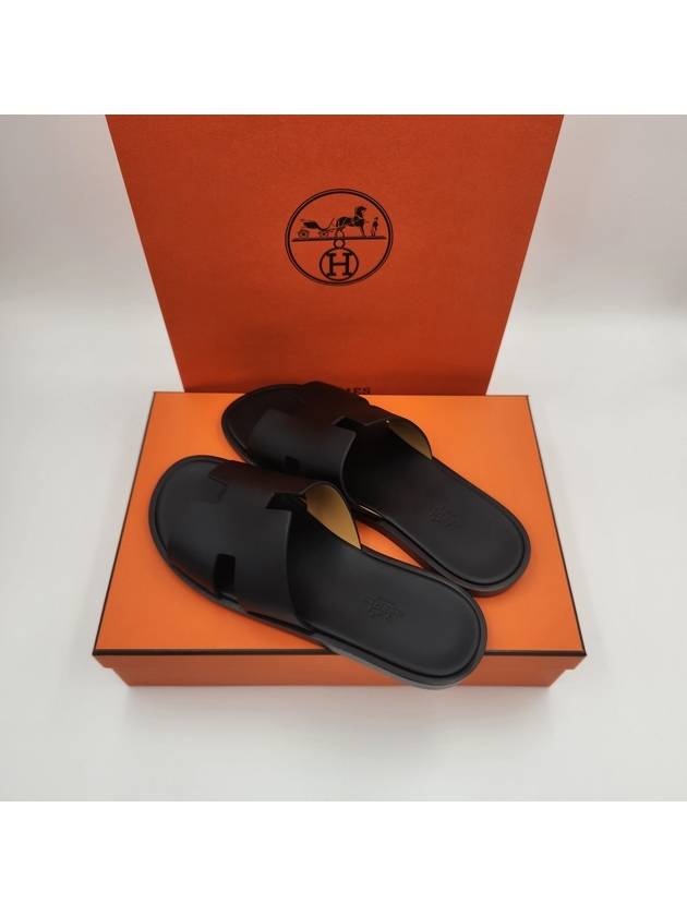 Izmir Sandal Calfskin & Noir - HERMES - BALAAN 5