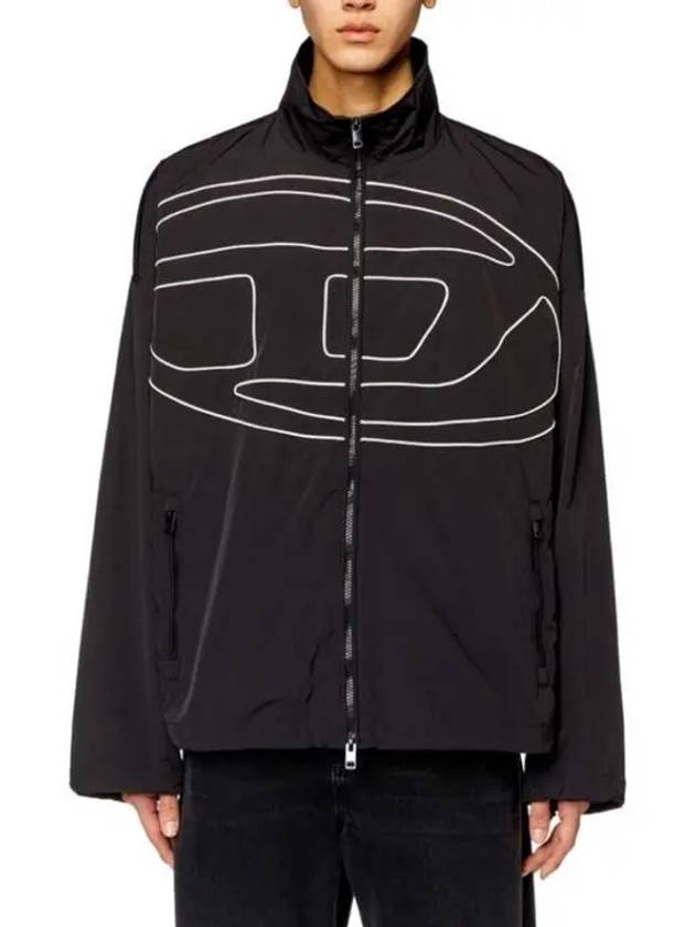 J Vatel Piped Oval D Taslan Jacket Black - DIESEL - BALAAN 3