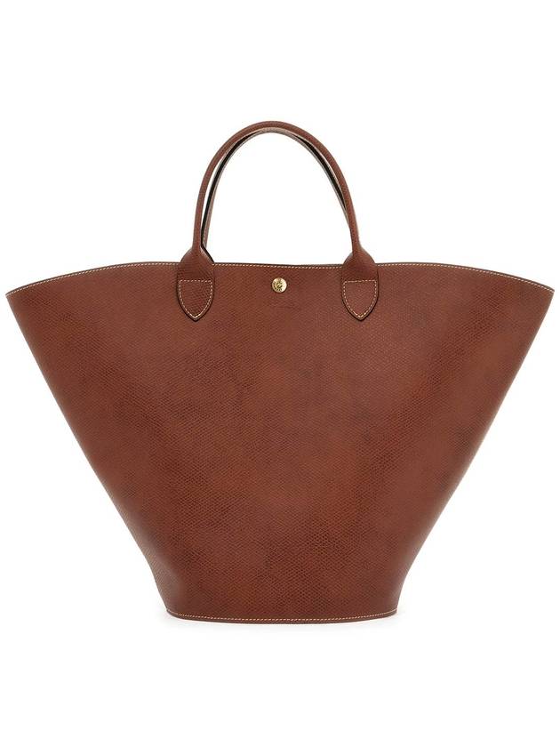 Epure XL Leather Tote Bag Brown - LONGCHAMP - BALAAN 2