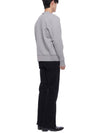 Men's Three-Stripe Tab Pocket Loopback Crew Neck Sweatshirt Light Grey - THOM BROWNE - BALAAN 7