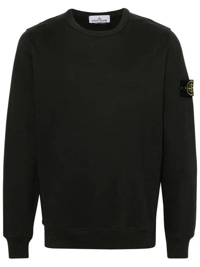 Wappen Patch Crew Neck Cotton Sweatshirt Lead Grey - STONE ISLAND - BALAAN 2