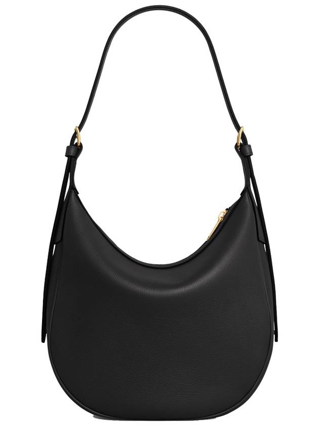 Heloise Cuir Triomphe Small Supple Calfskin Shoulder Bag Black - CELINE - BALAAN 3