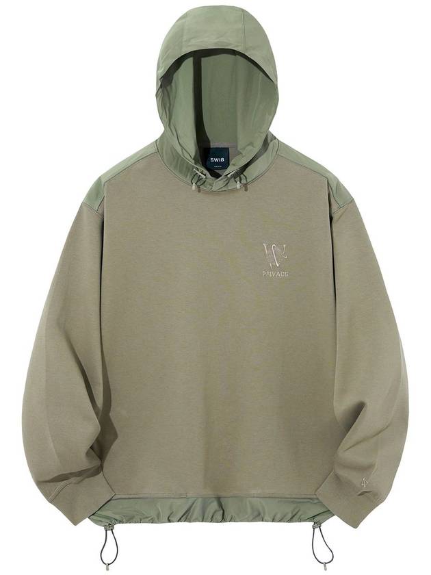 Privacy Artwork Woven Setup Hoodie Khaki - SWIB - BALAAN 3