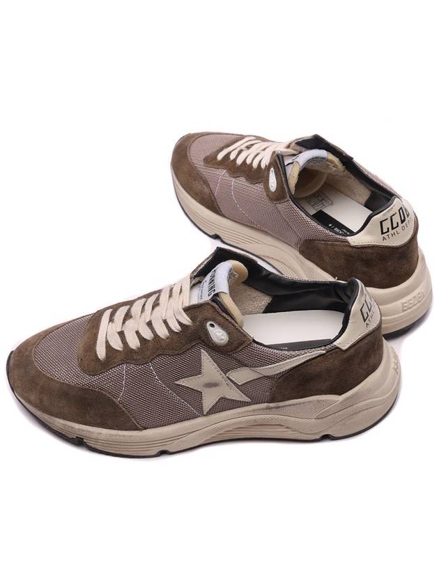 Running Sole Mesh Low Top Sneakers Olive Green - GOLDEN GOOSE - BALAAN 7