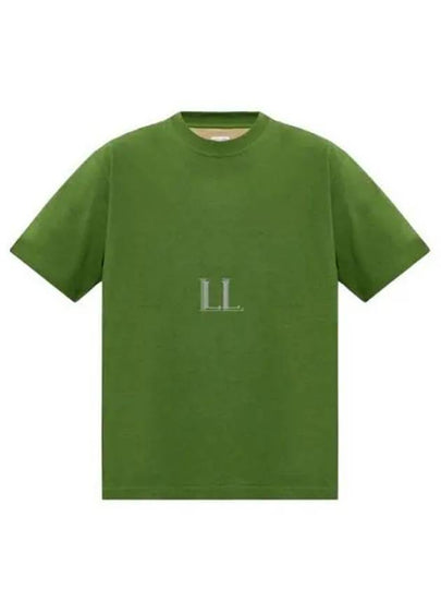 Double Layered Cotton Jersey Short Sleeve T-Shirt Green - BOTTEGA VENETA - BALAAN 2