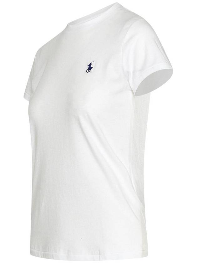 Embroidered Logo Cotton Short Sleeve T-Shirt White - POLO RALPH LAUREN - BALAAN 3