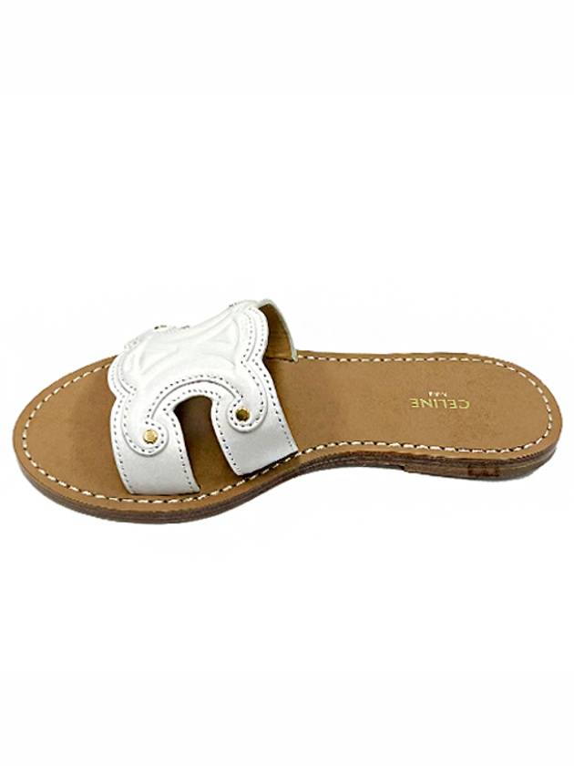 Women's Triomphe Calfskin Mule White - CELINE - BALAAN 2