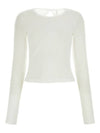 Twist Long Sleeve Long Sleeve T-Shirt White - HELMUT LANG - BALAAN 2