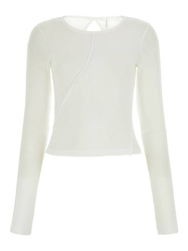 Twist Long Sleeve Long Sleeve T-Shirt White - HELMUT LANG - BALAAN 2