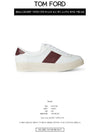 Bannister Leather Low Top Sneakers Brown White - TOM FORD - BALAAN 3