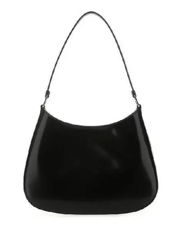 Triangular Logo Cleo Brushed Leather Shoulder Bag Black - PRADA - BALAAN 5