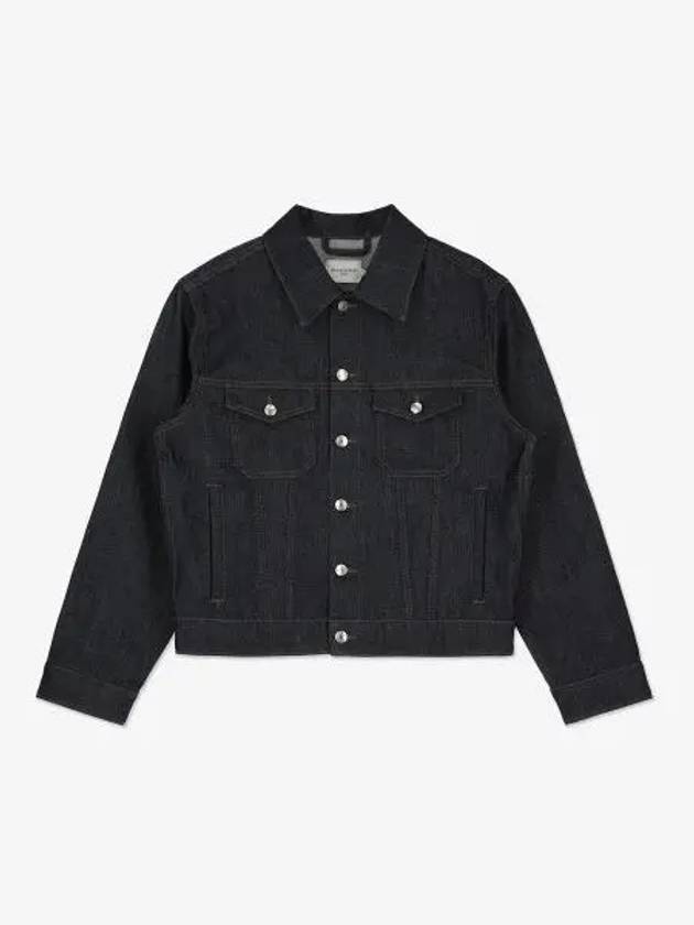 Trucker Denim Jacket Indigo - MAISON KITSUNE - BALAAN 2