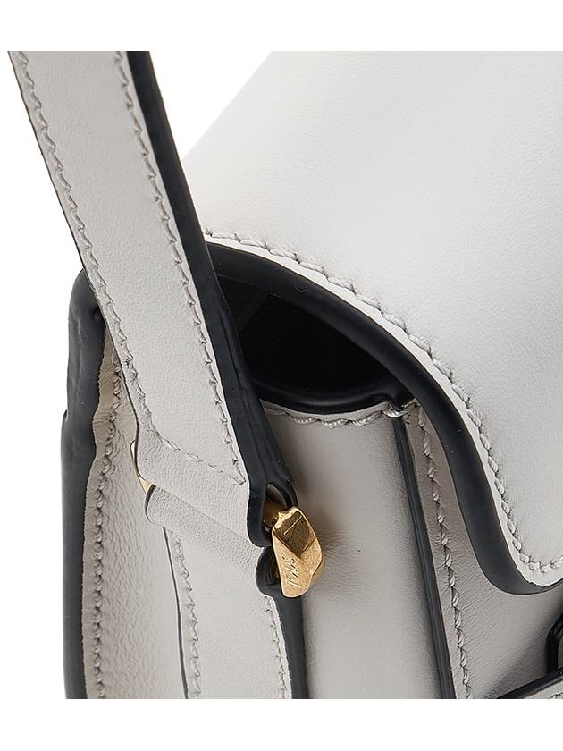 Women's Kate Logo Leather Mini Cross Bag White - TOD'S - BALAAN 9