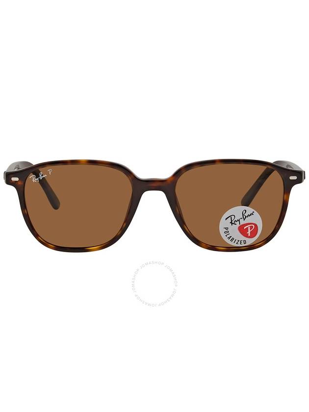 Ray Ban Leonard Polarized Brown Square Unisex Sunglasses RB2193 902/57 51 - RAY-BAN - BALAAN 2