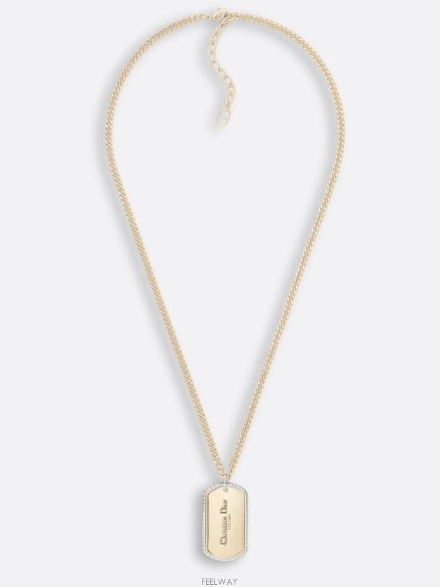 Chain Logo Necklaces Gold - DIOR - BALAAN 4