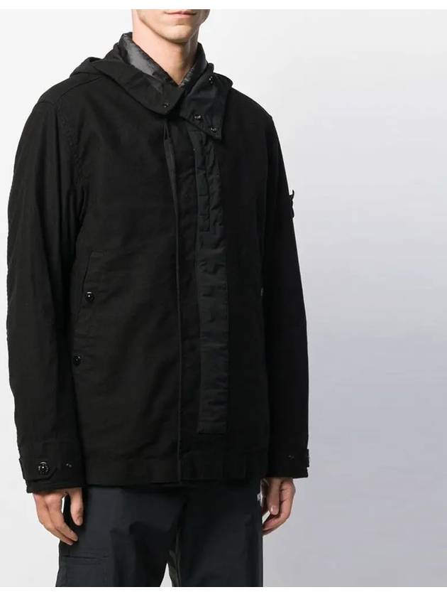 11Th Anniversary Ghost Piece Detachable Hooded Jacket Brown - STONE ISLAND - BALAAN 4