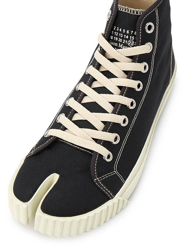 Tabi Split Toe High Top Sneakers Black - MAISON MARGIELA - BALAAN 8