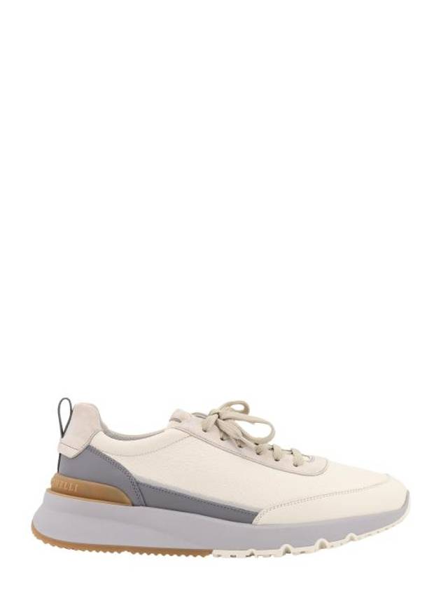 Leather Low Top Sneakers White - BRUNELLO CUCINELLI - BALAAN 1