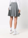 4-Bar Striped Mini Pleated Skirt Grey - THOM BROWNE - BALAAN 5