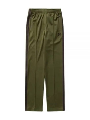 24 Track Pant Olive OT228 Poly Smooth Pants - NEEDLES - BALAAN 1