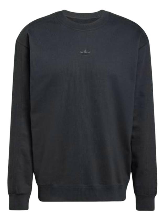 Premium Essential Crew Neck Sweatshirt Black - ADIDAS - BALAAN 1