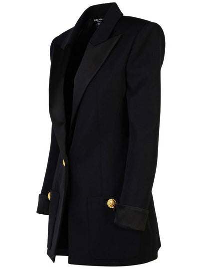 Balmain Black Wool Blazer - BALMAIN - BALAAN 2