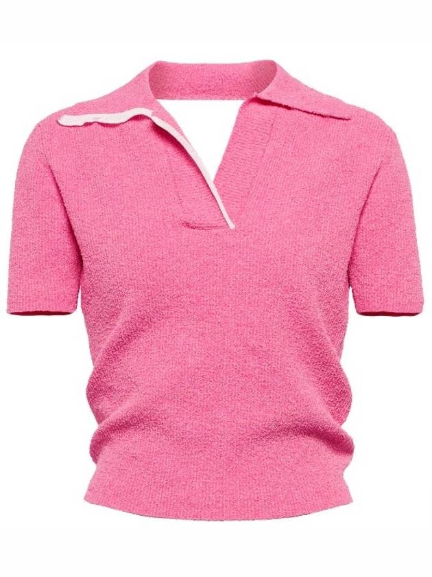 Women's Le Polo Bagnu Knit Top Pink - JACQUEMUS - BALAAN 2