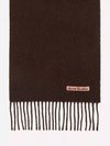 Acne Muffler Scarf Skinny Dark Brown CA0218 Unisex - ACNE STUDIOS - BALAAN 4