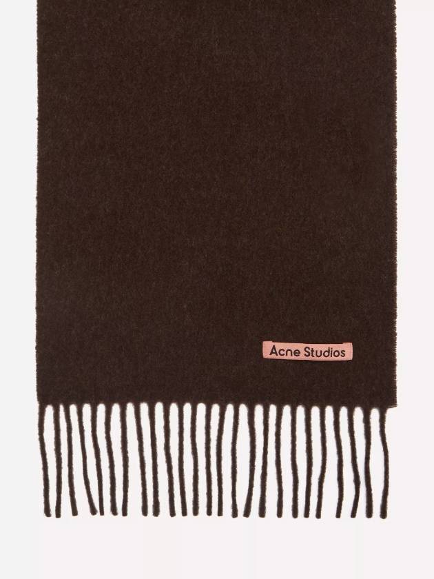 Acne Muffler Scarf Skinny Dark Brown CA0218 Unisex - ACNE STUDIOS - BALAAN 4